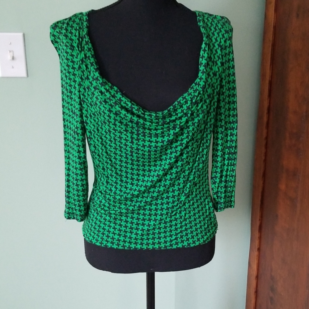 Michael Kors Green printed shirt